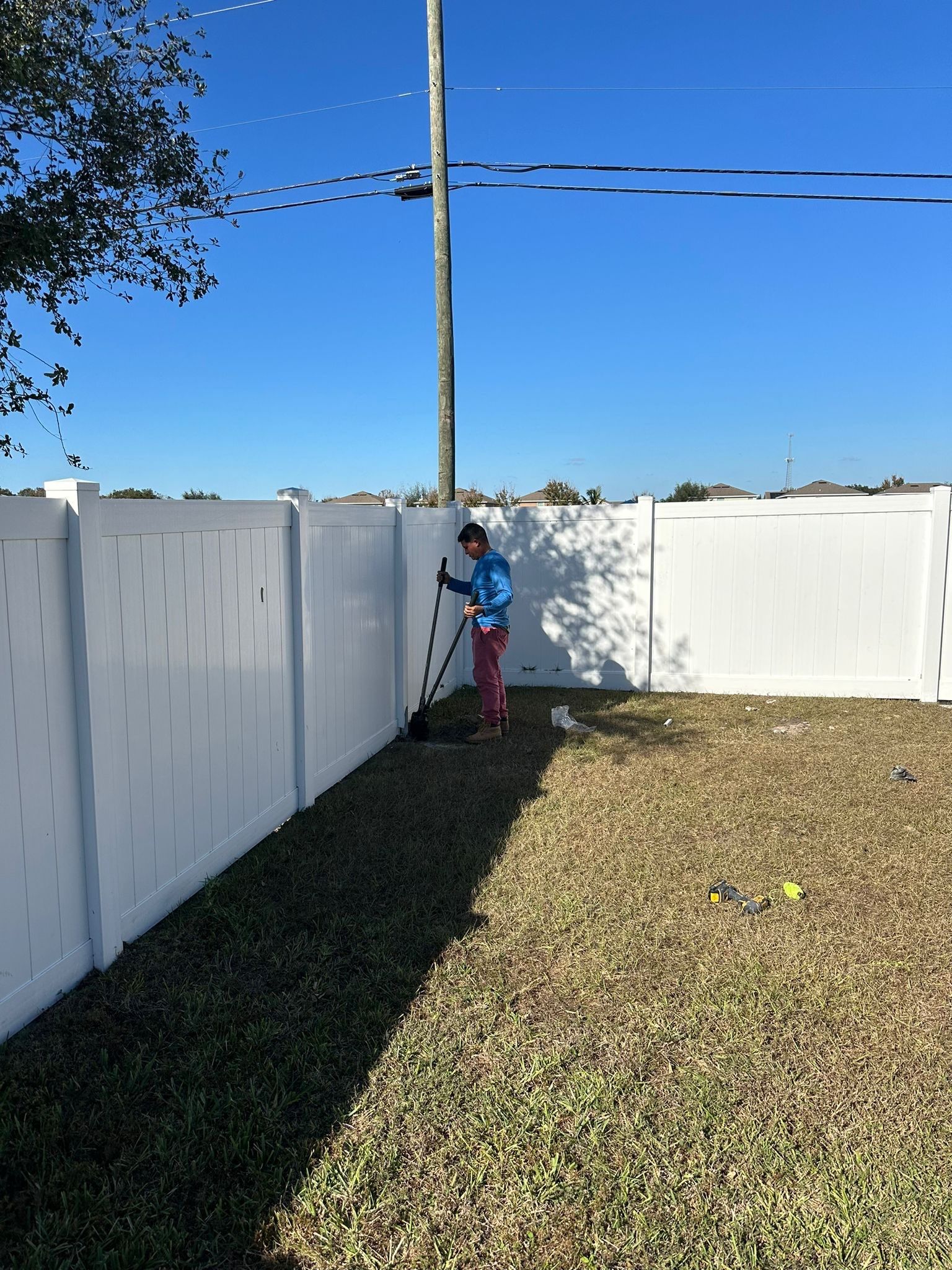 Vinyl Fence Installation by All American Fence